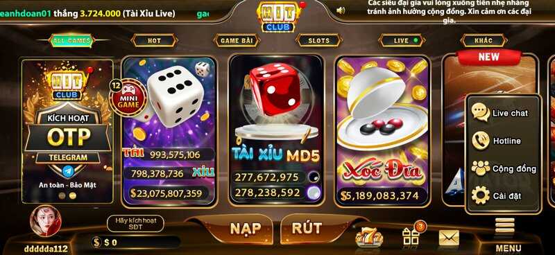 slot đổi thưởng Hồ Chí Minh nạp tiền